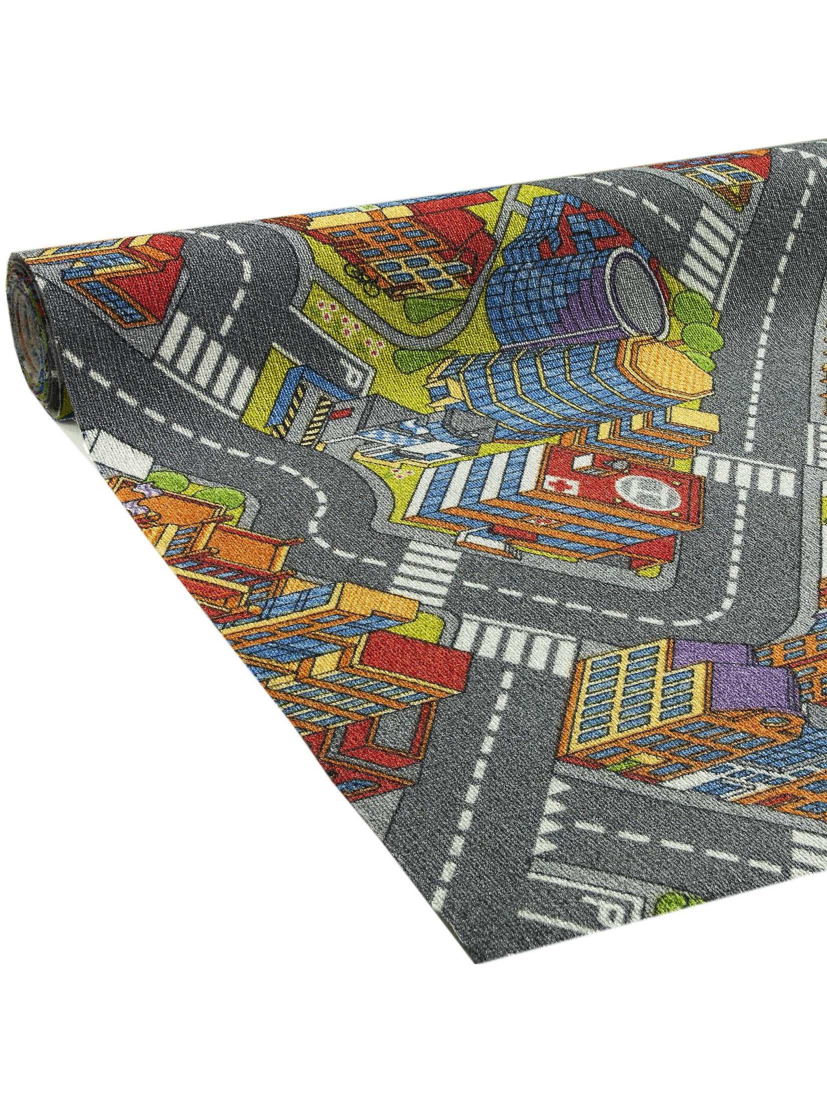 Road Kinderzimmer-Teppichboden, Multicolor