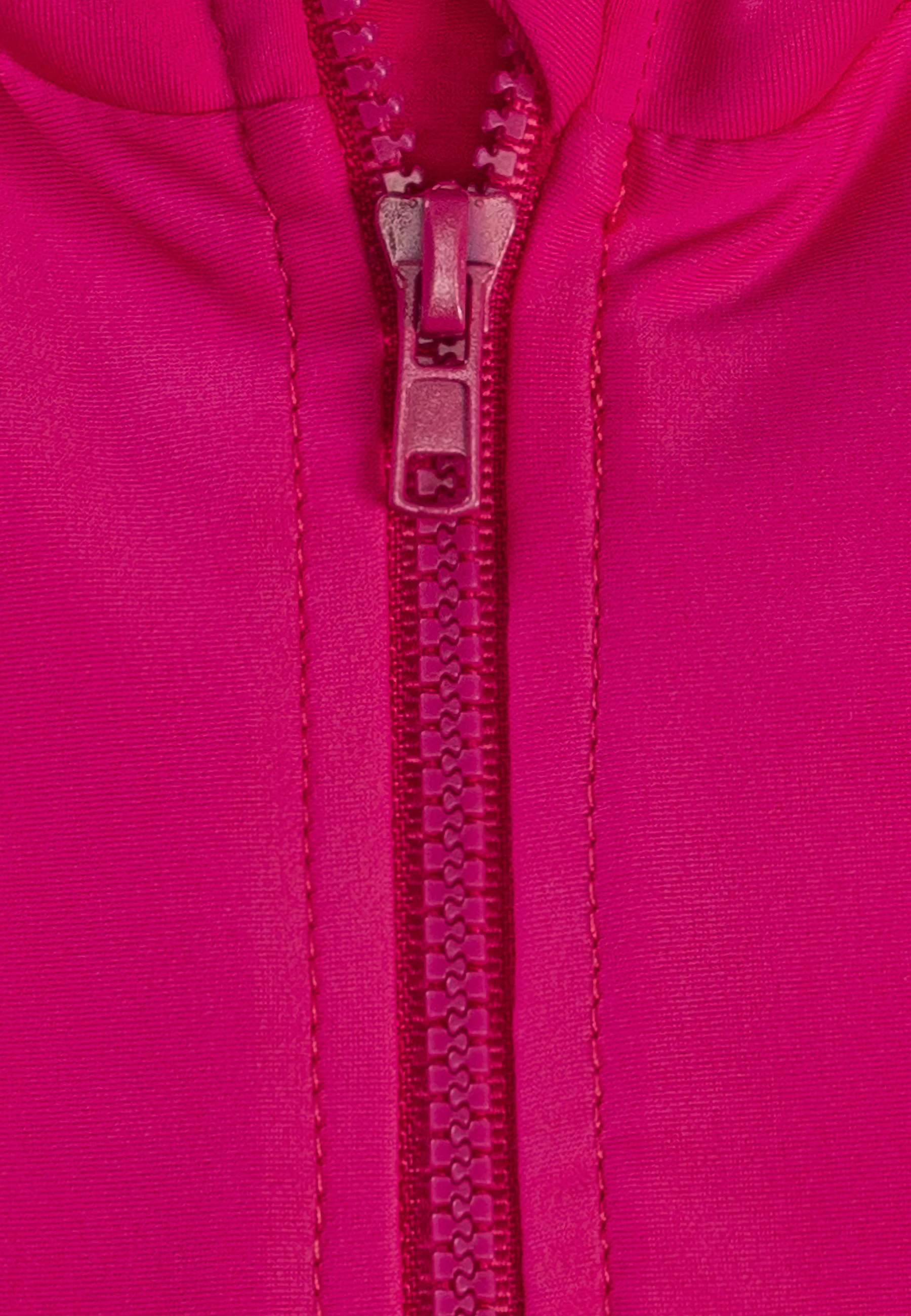 Kurzarm-Schwimmshirt uni in Marine, Blau, Magenta
