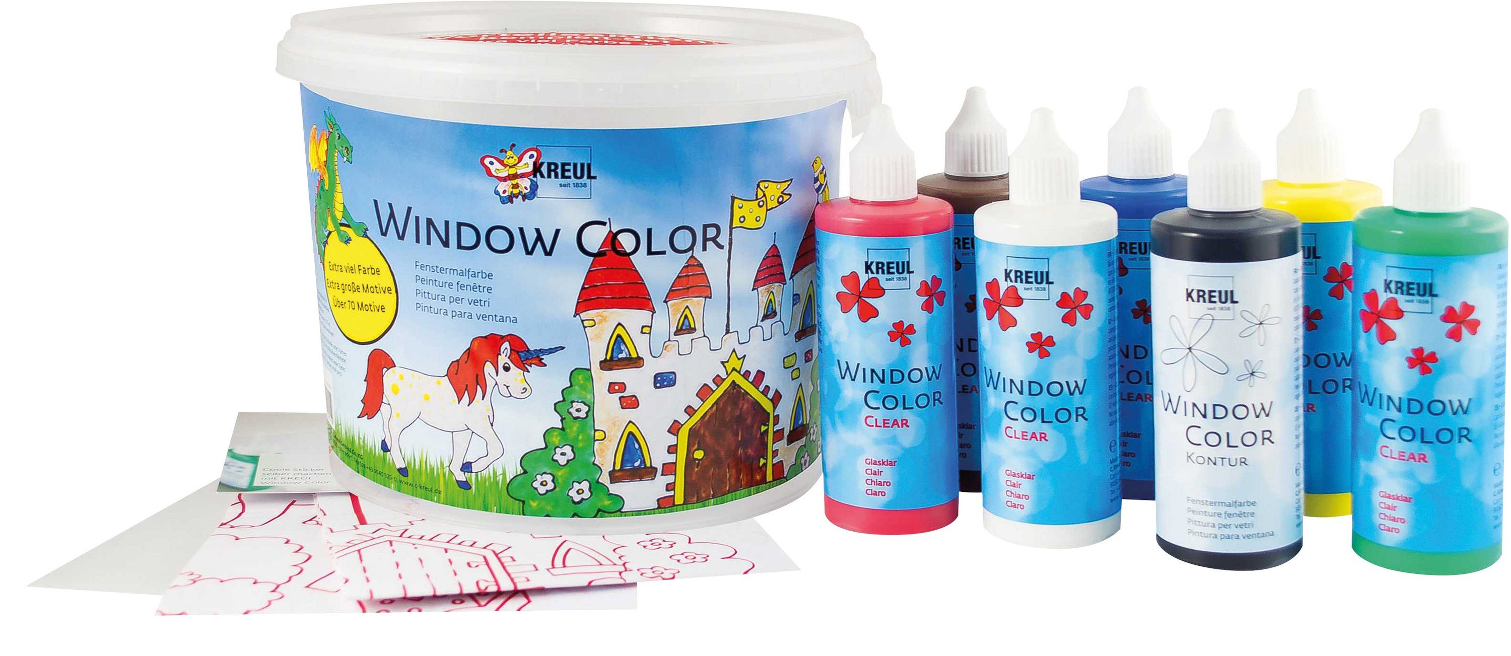 Fenstersticker Window Color Powerpack Burg, Kreul, Set