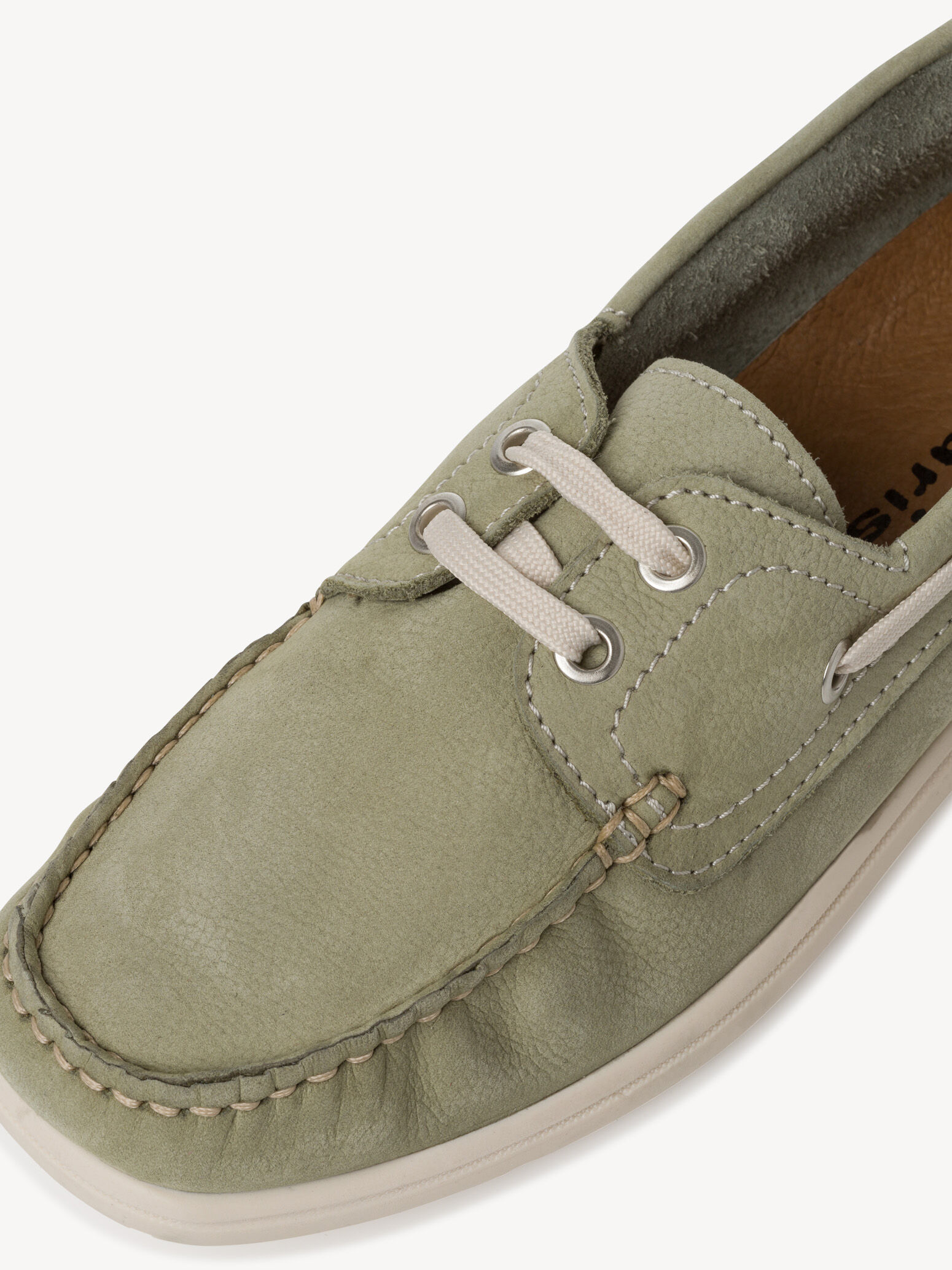 Mocassin en cuir - vert