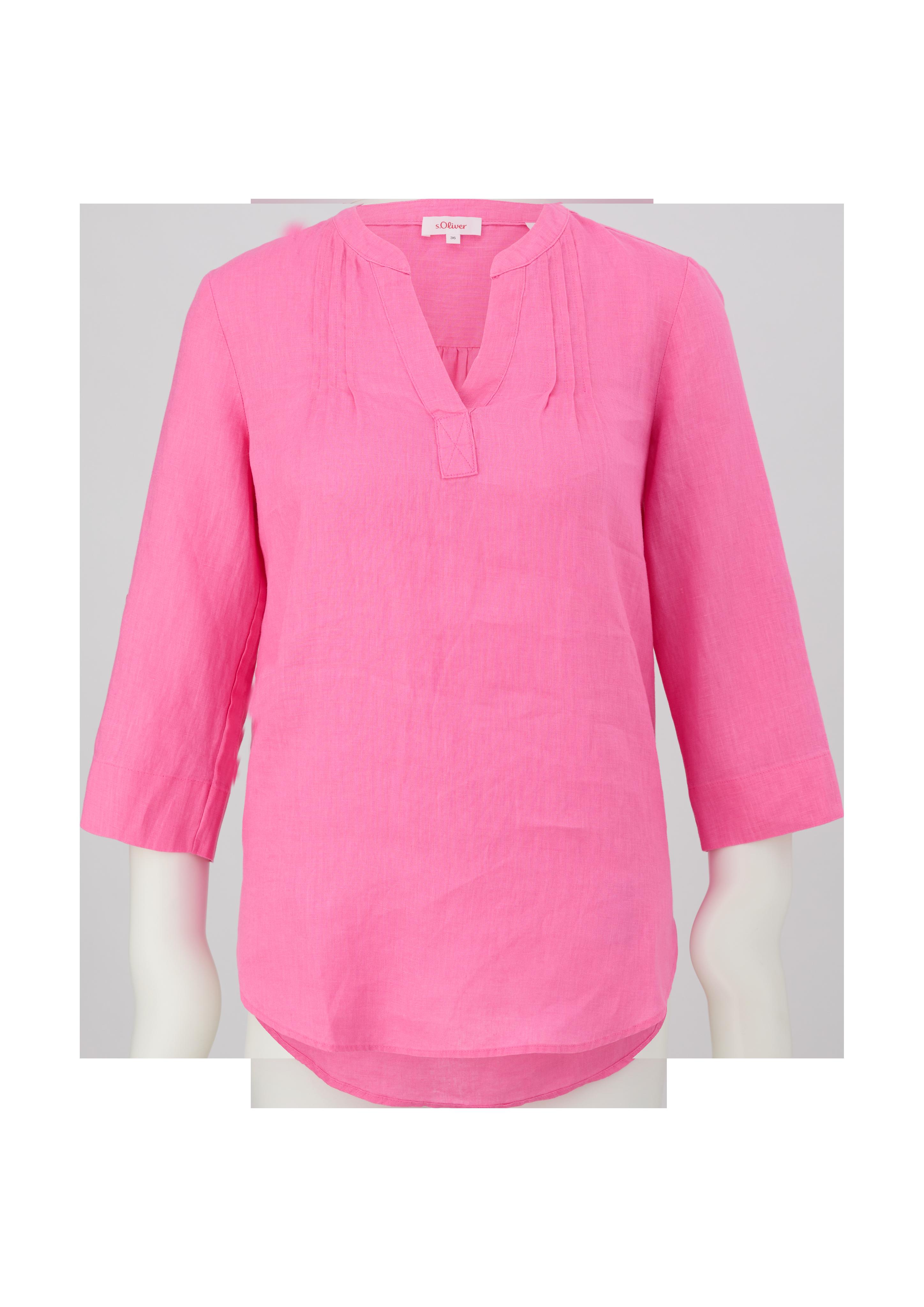 Leinenbluse mit Pintucks  2129193-4426