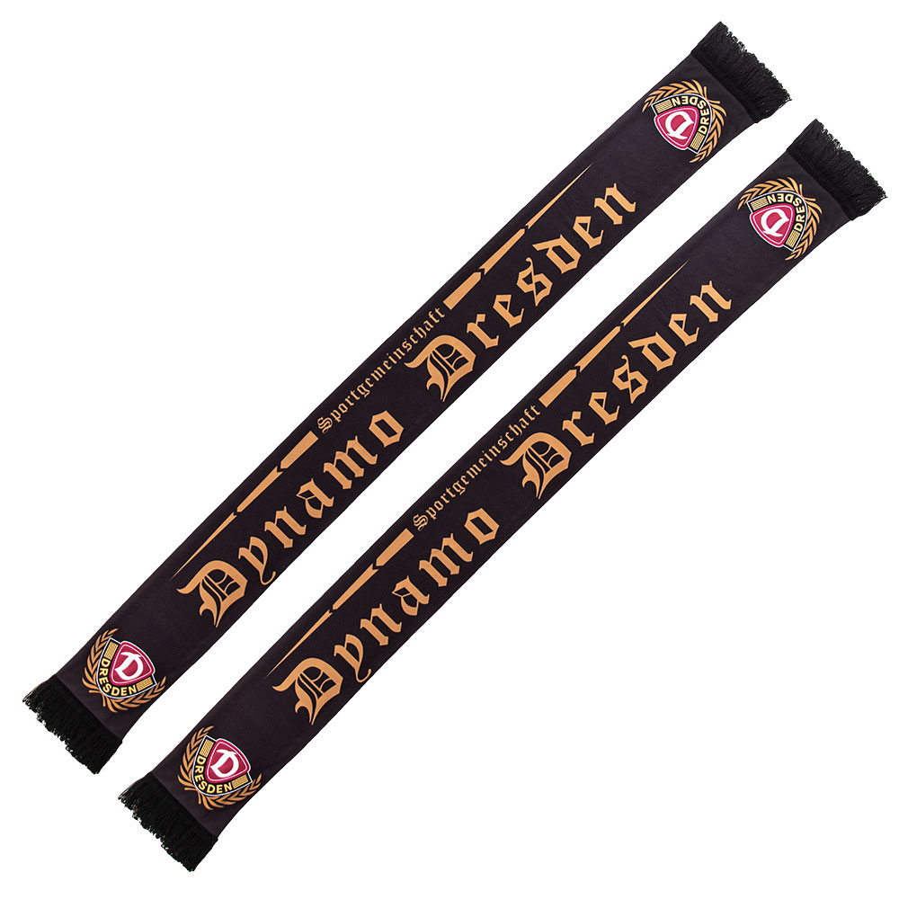 Seidenschal old school schwarz