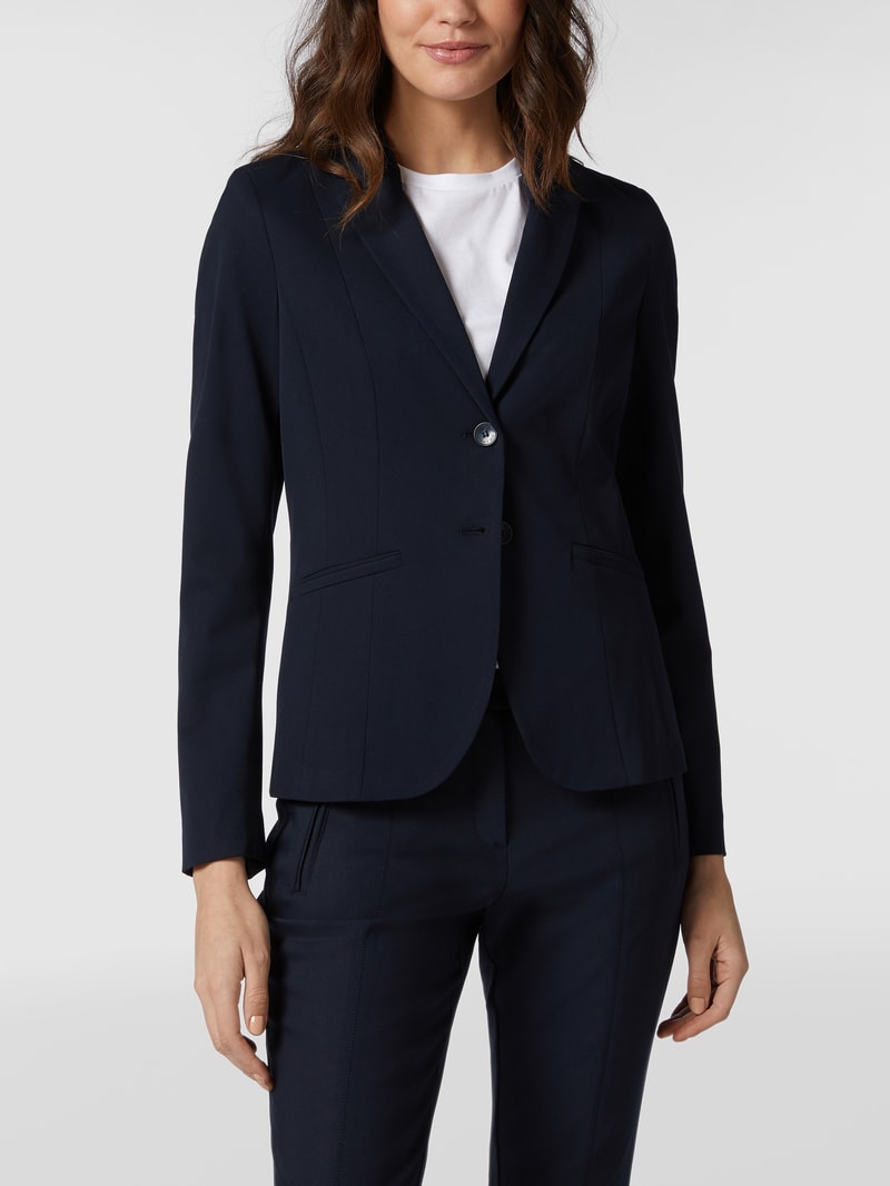 Blazer mit Leistentaschen in marineblau