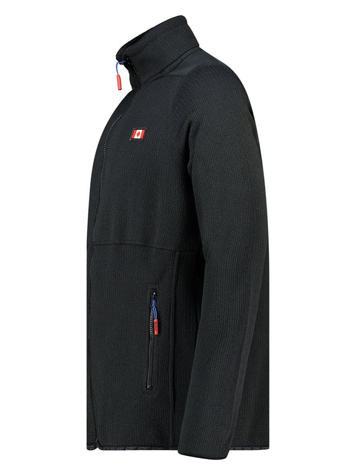 Canadian Peak Fleecejacke in Schwarz günstig kaufen