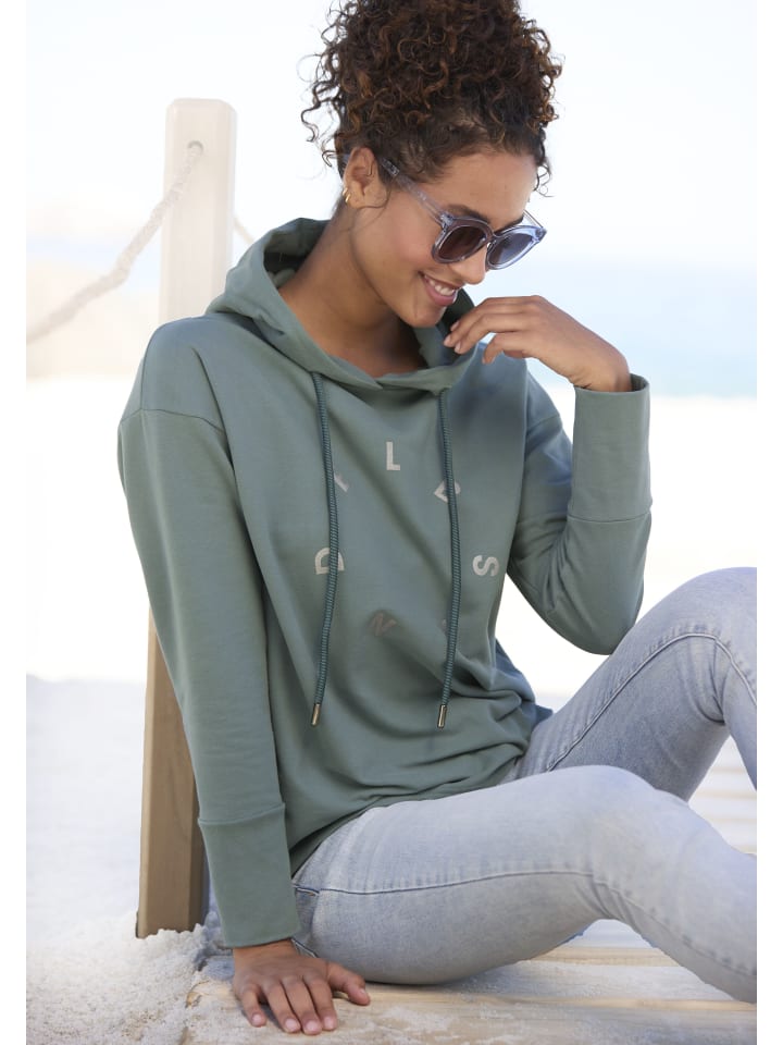 ELBSAND Kapuzensweatshirt in petrol günstig kaufen