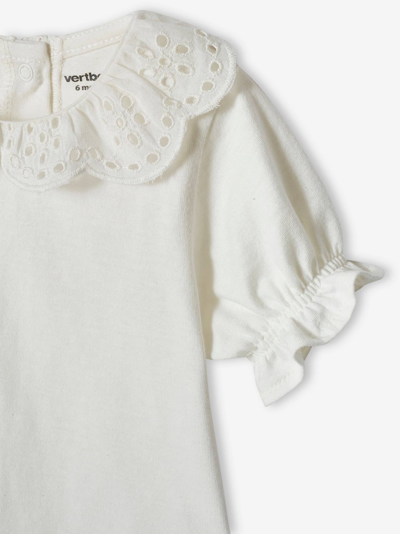 Lot de 2 T-shirts bébé manches courtes rose poudré
