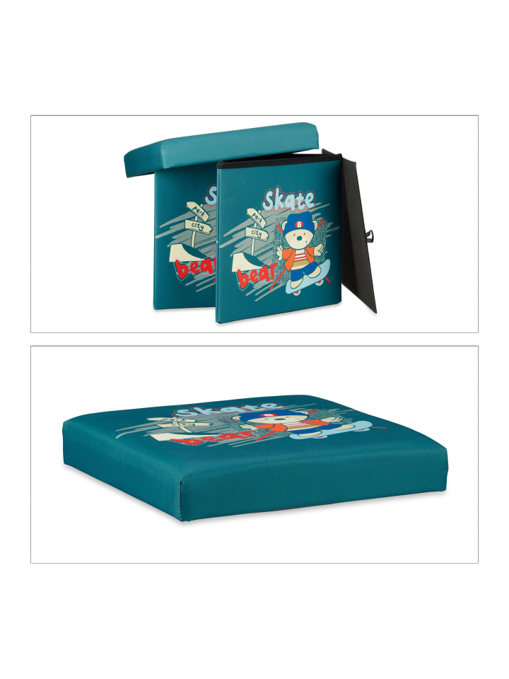 relaxdays Sitzhocker Kinder Bär - (B)38 x (H)38 x (T)38 cm günstig kaufen onesize