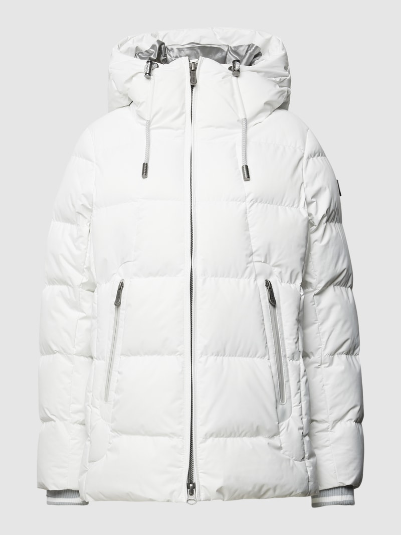 Steppjacke mit Kapuze Modell 'RAFFLE' in weiß