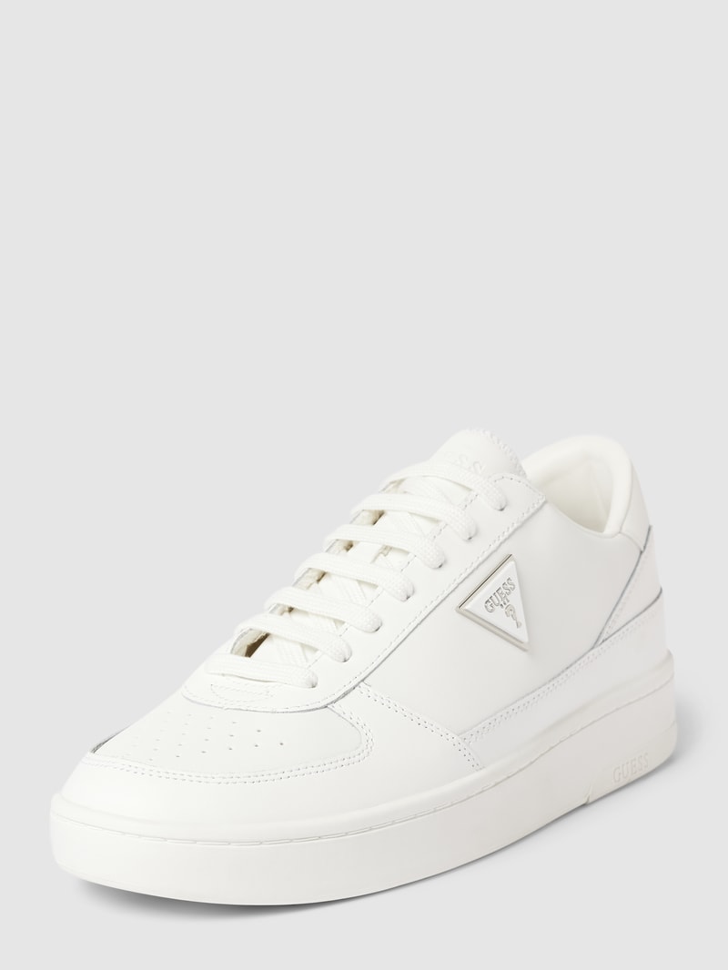 Sneaker aus Leder-Mix Modell 'SILEA' in weiß