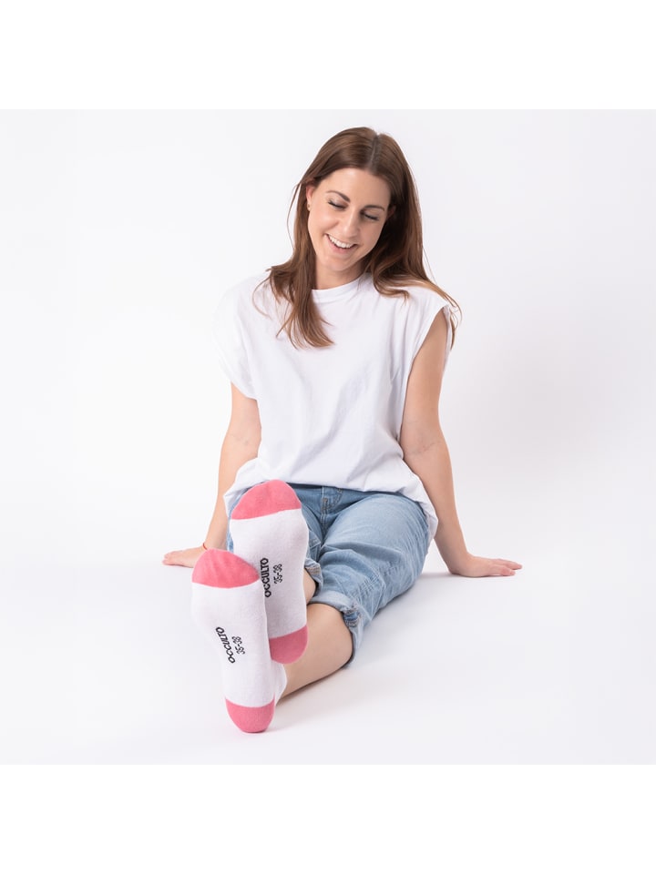 Occulto 10er Pack Muster Sneaker Socken Maja in Weiß-Mix günstig kaufen 35-38