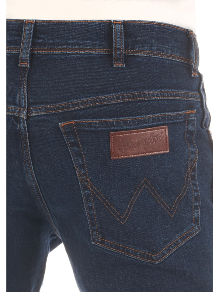 Wrangler Jeans Texas Slim Stretch slim in Blau günstig kaufen