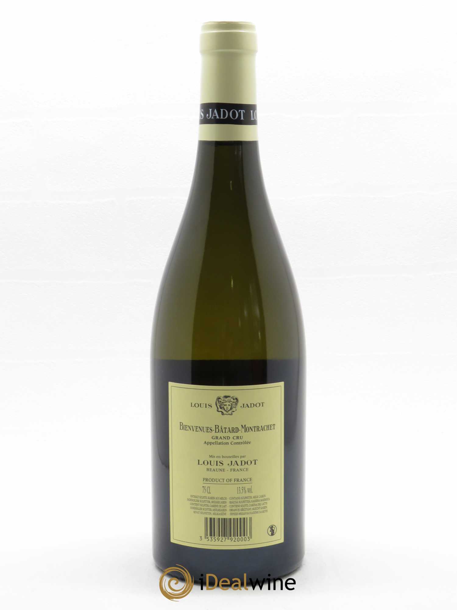 Bienvenues-Bâtard-Montrachet Grand Cru Maison Louis Jadot  2020 - Lot de 1 Bouteille