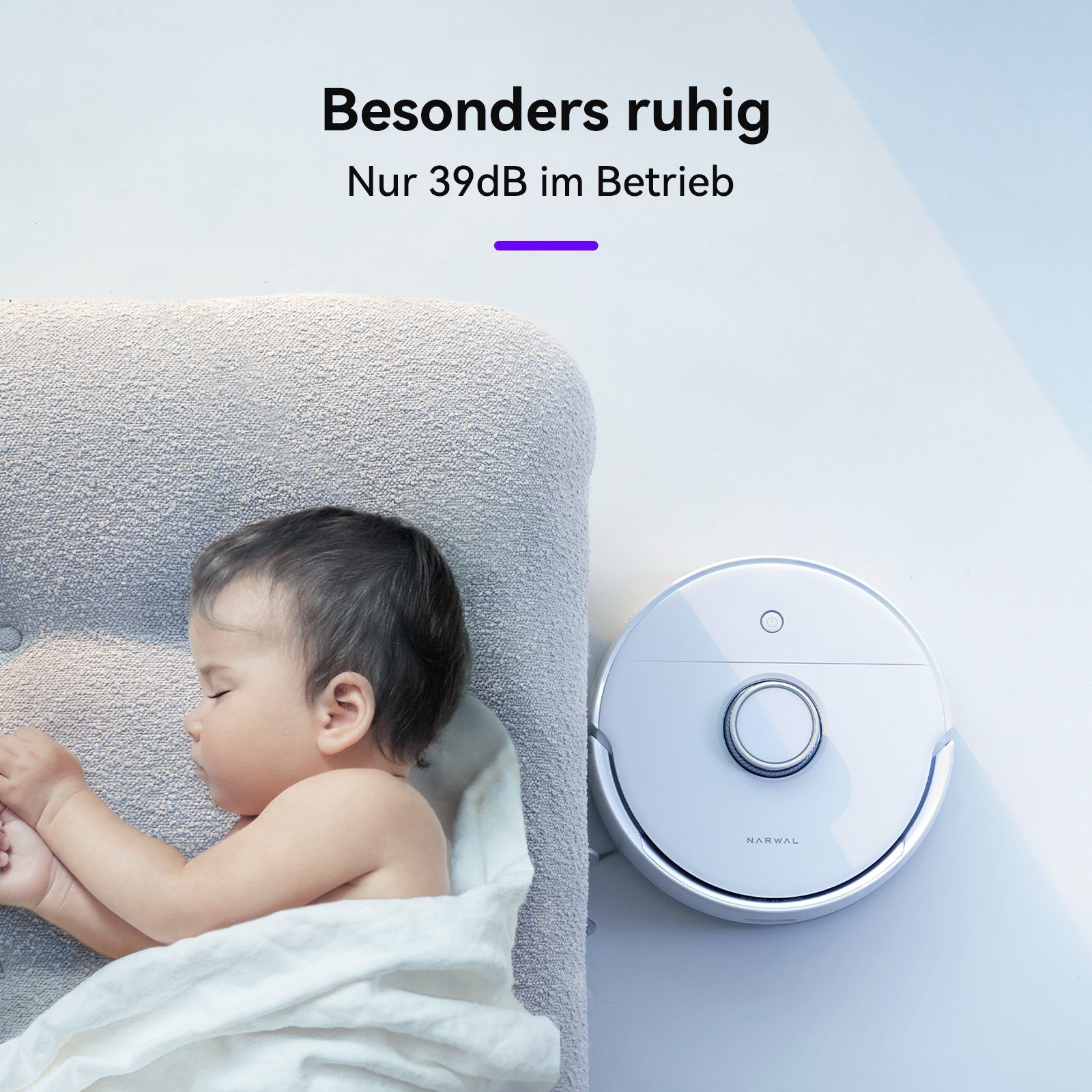 Narwal Saugroboter Freo mit automatischer Mop-Wäsche und Trocknung, 72,00 W, beutellos 3000PA, LCD Display, Arcuate-Route, Wifi, APP Steuerung