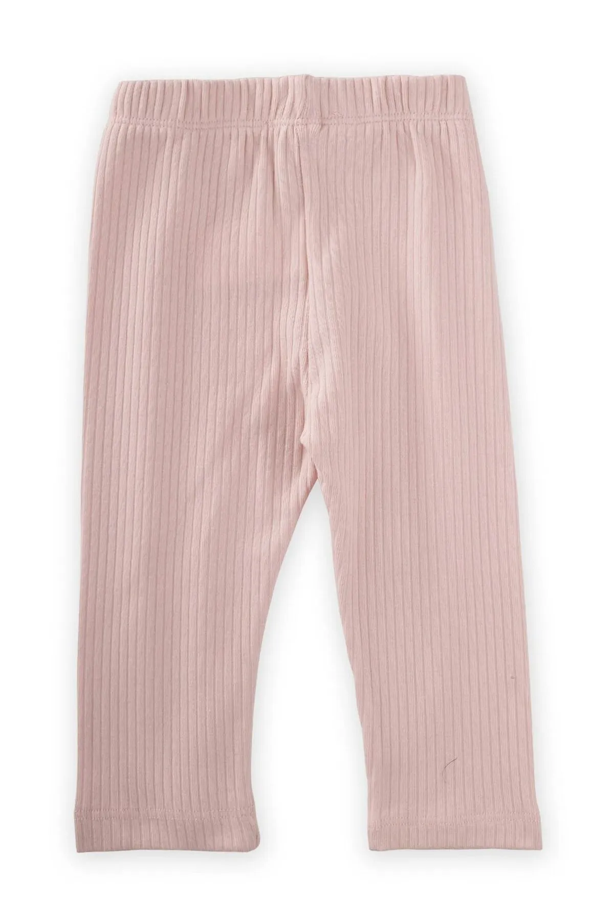 Cigit  Gerippte Leggings 0-5 Jahre Puderrosa