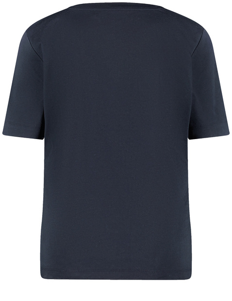 T-Shirt mit Steinchendekor