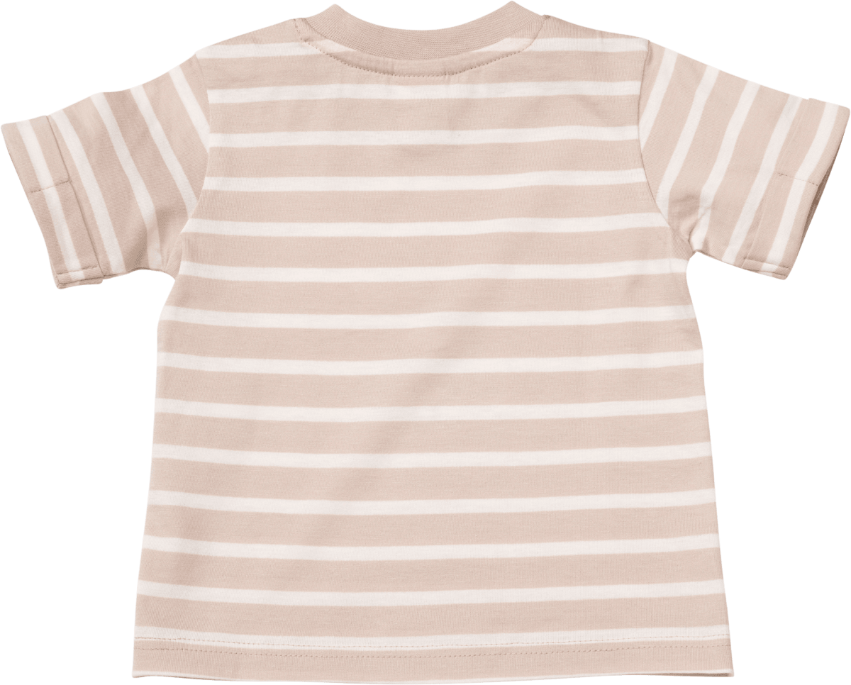 T-Shirt mit Löwen-Motiv, beige & weiß, Gr. 80, 1 St