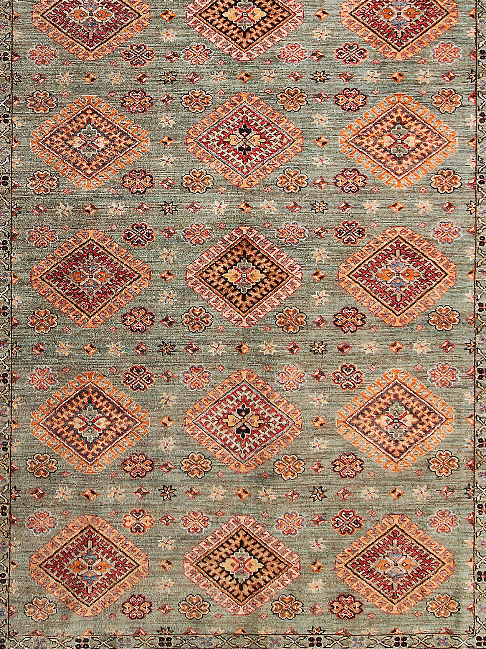 Kazak Ghazni ca. 197 x 305 cm, Unikat / Einzelstück