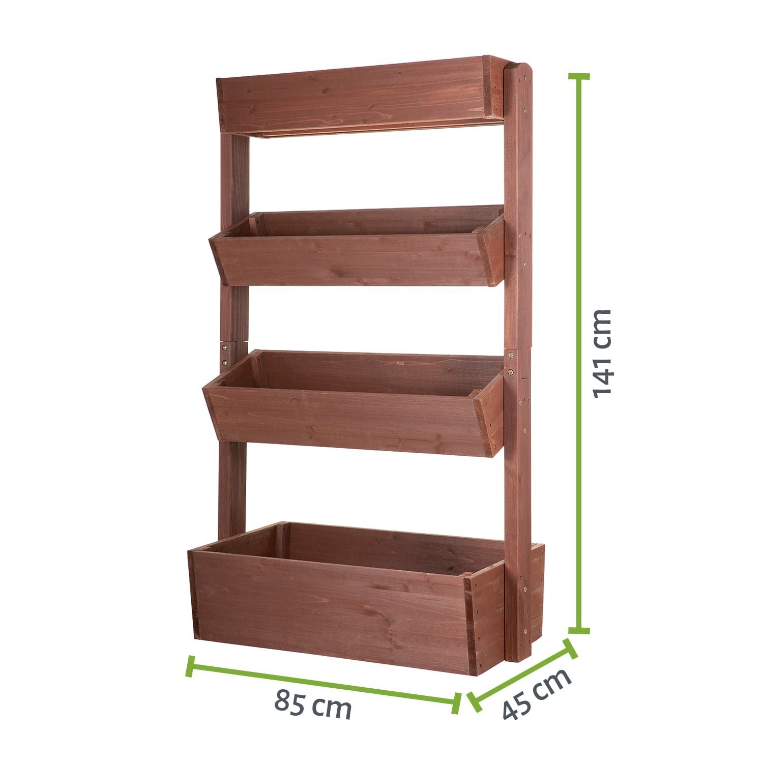 empasa Hochbeet RAISE 4, Hochbeet Balkon - Tanne - Vertikalbeet