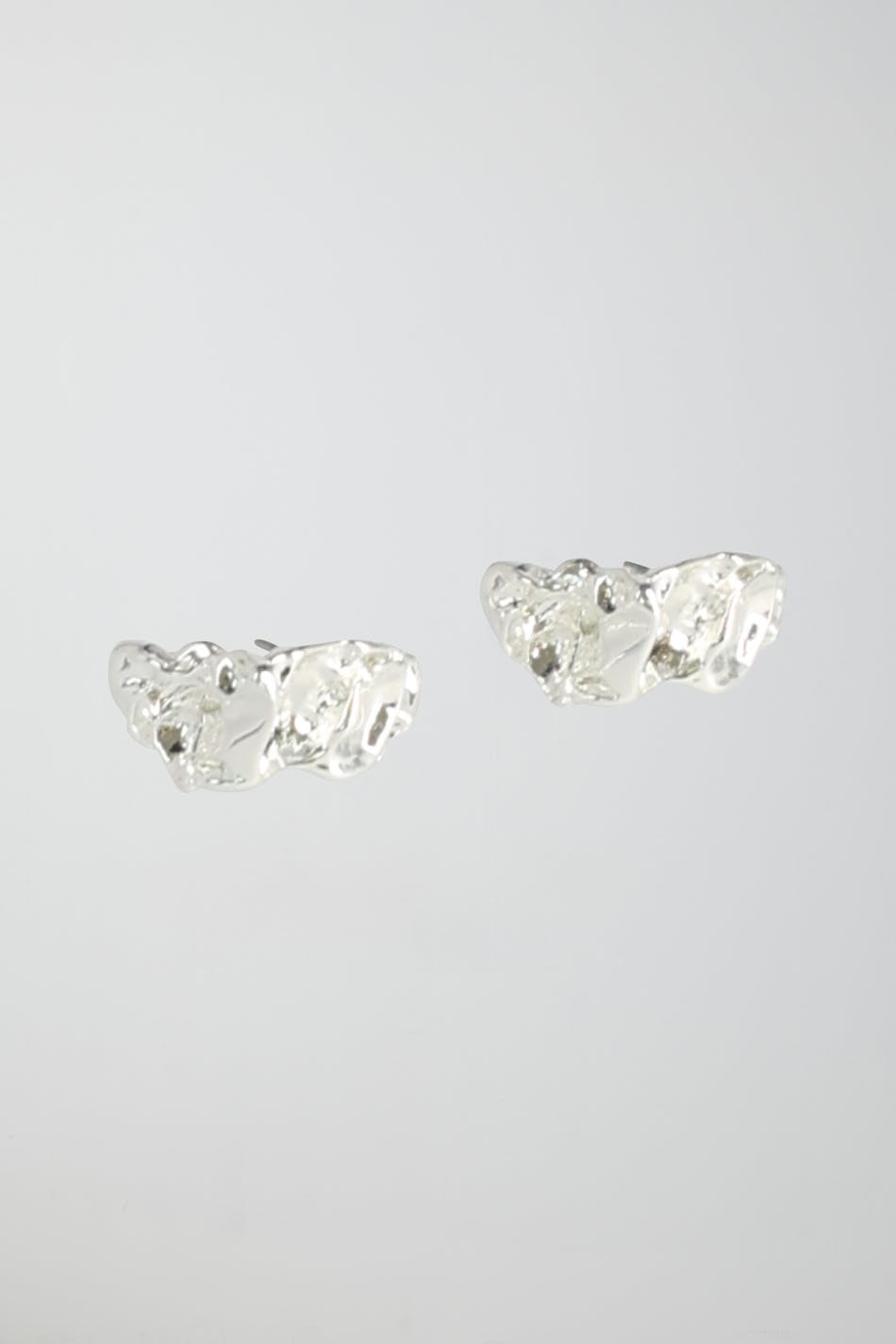 Crinkled earrings