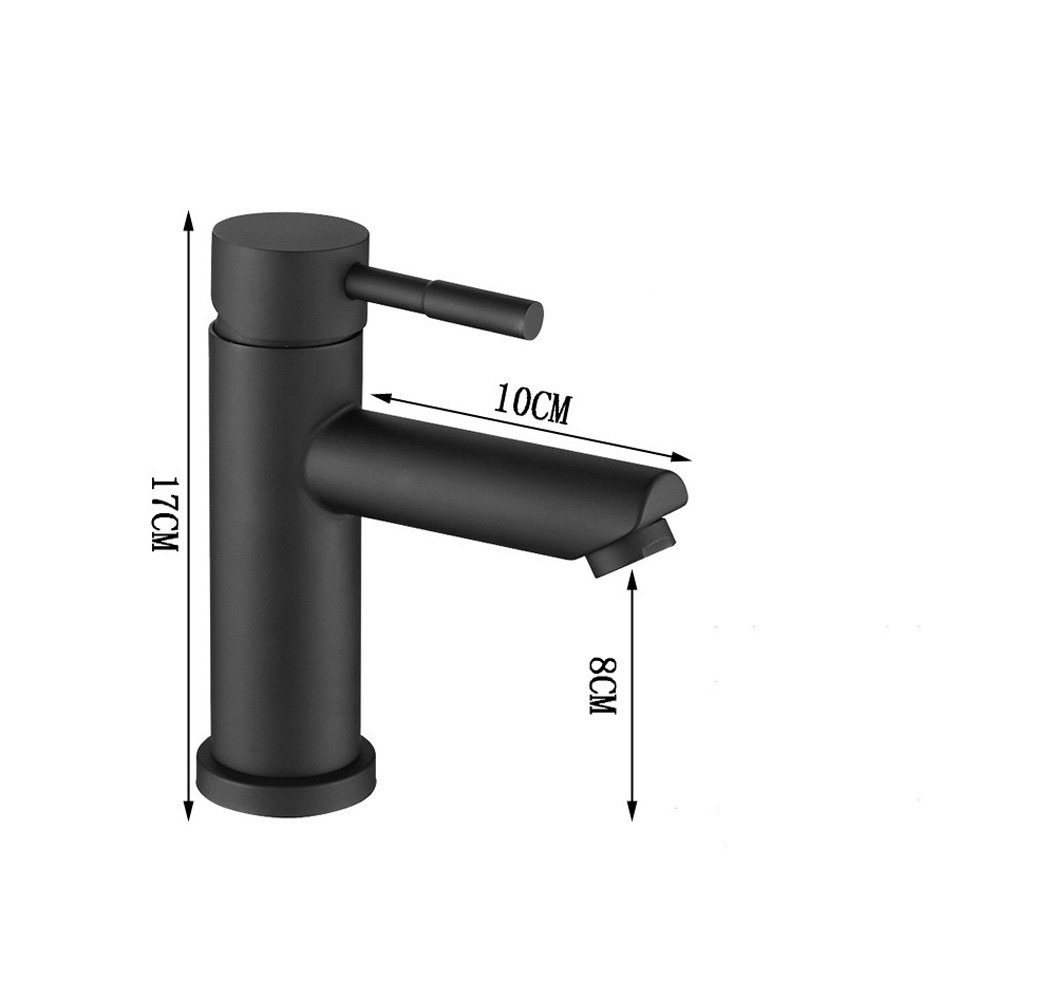Runxizhou French Press Kanne Wasserhahn Bad Waschtischarmatur mit Kaltes Warmes Wasser