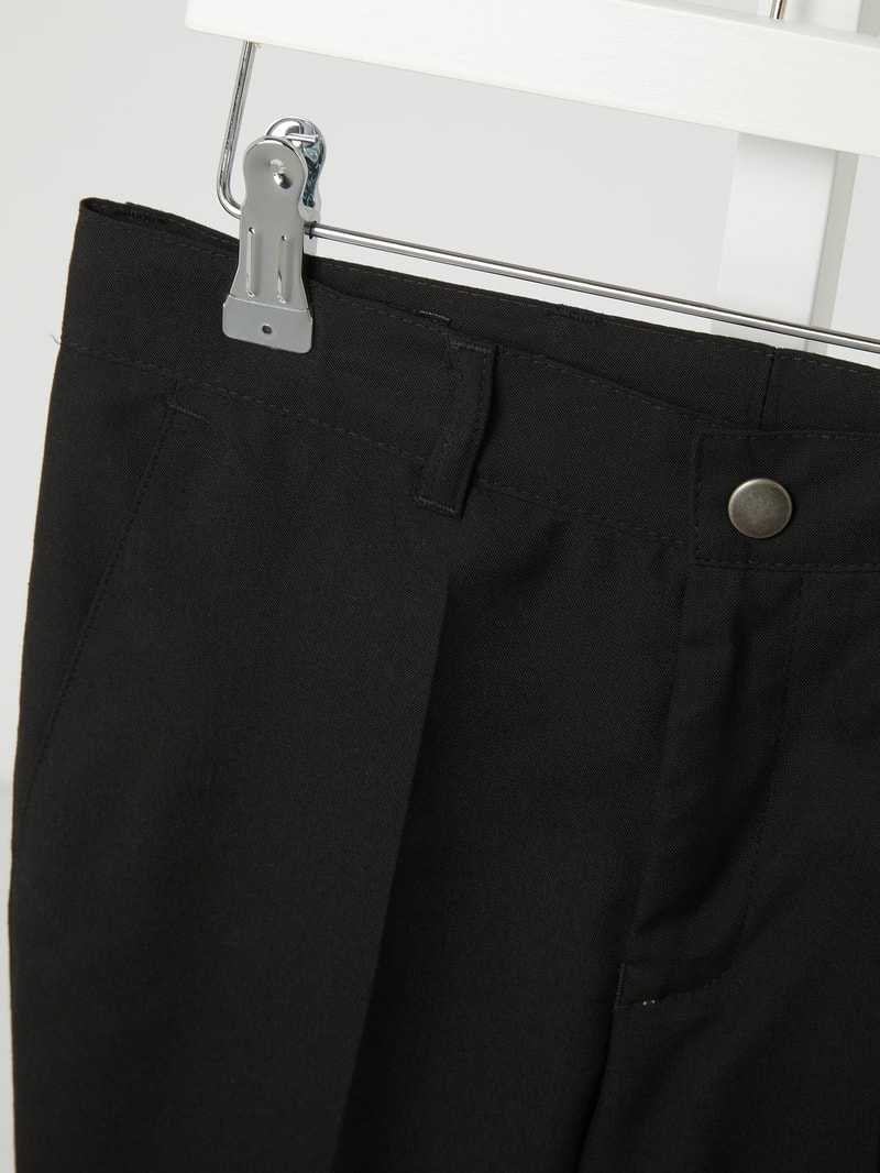 Chino mit elastischem Bund in schwarz