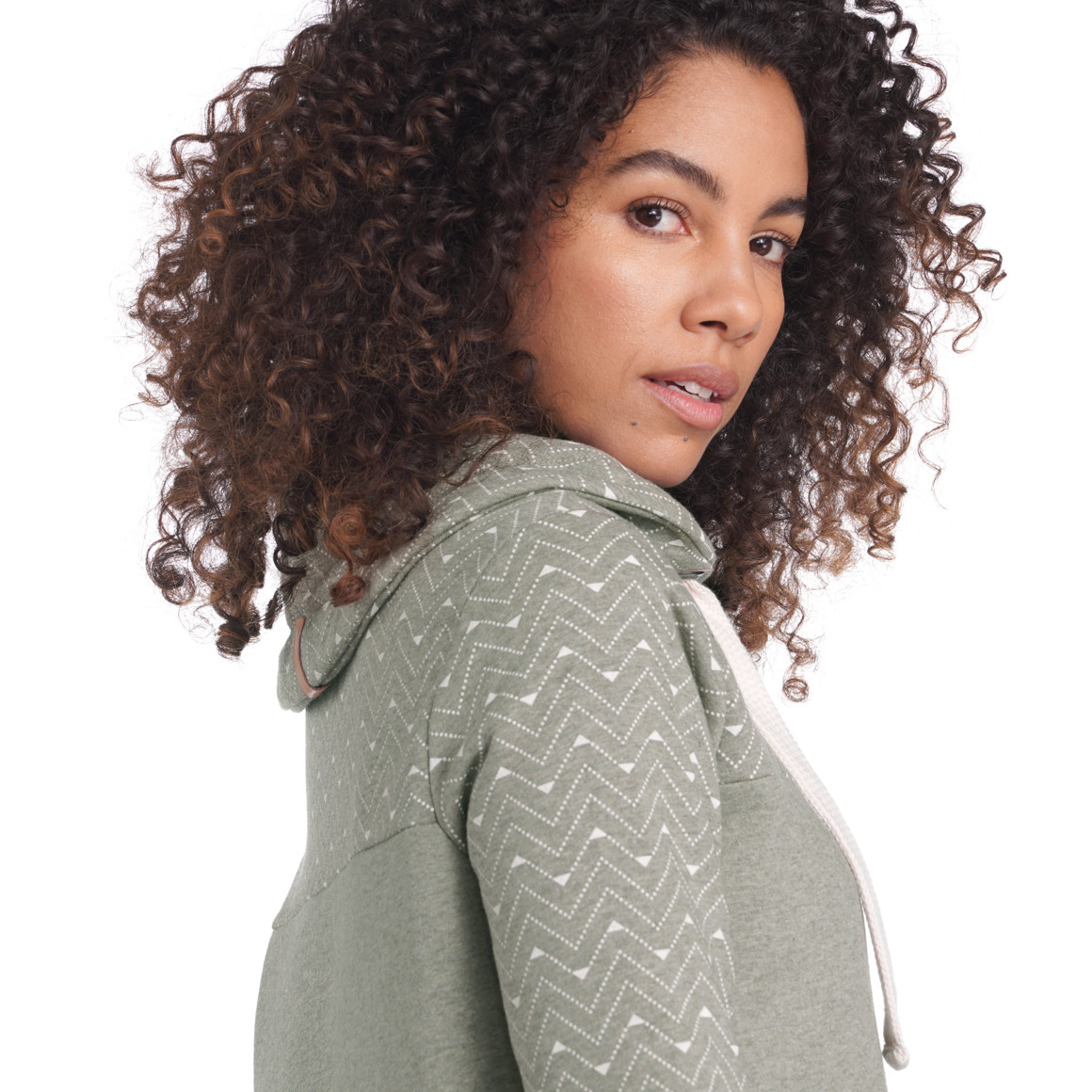 Damen Sweatkleid mit Schalkragen