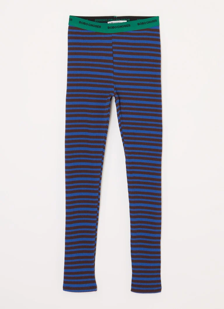 BOBO SCEGLIE leggings a coste con fascia logo