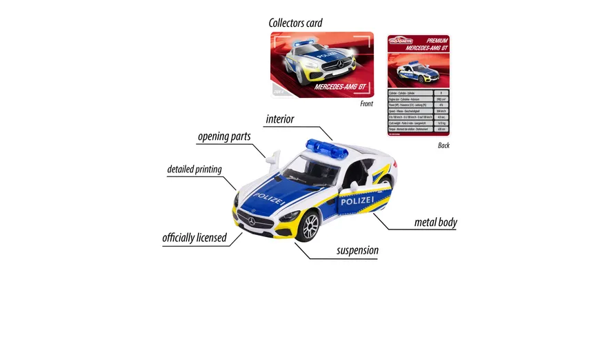 Majorette - Premium Cars - Mercedes AMG Autobahn-Polizei