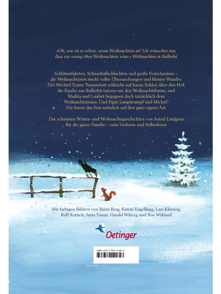Oetinger Verlag Weihnachten mit Astrid Lindgren | Die schönsten Geschichten von Pippi... günstig kaufen onesize