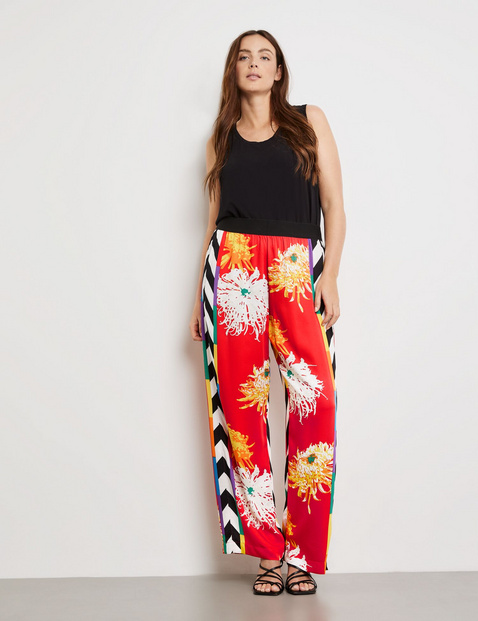 Palazzohose mit Muster-Mix Carlotta