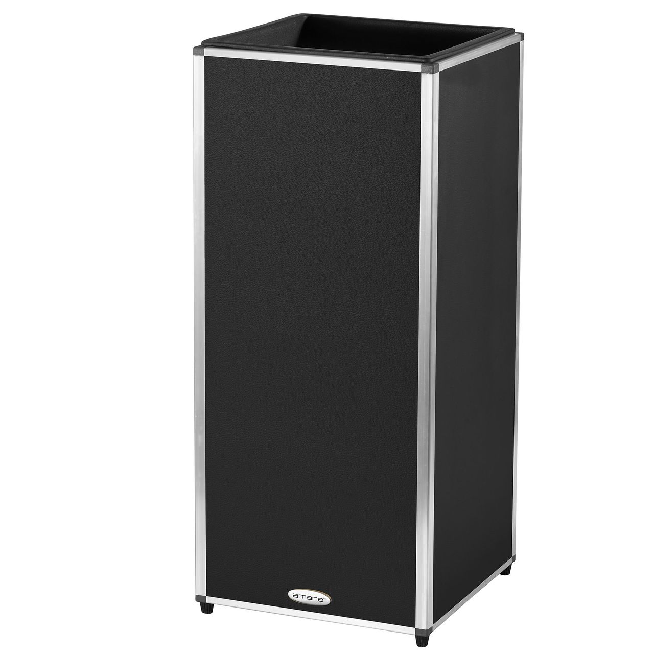 Weles AMARE Fiberglas Design Pflanzgefäß PUR 33 x 33 x 76 cm, schwarz