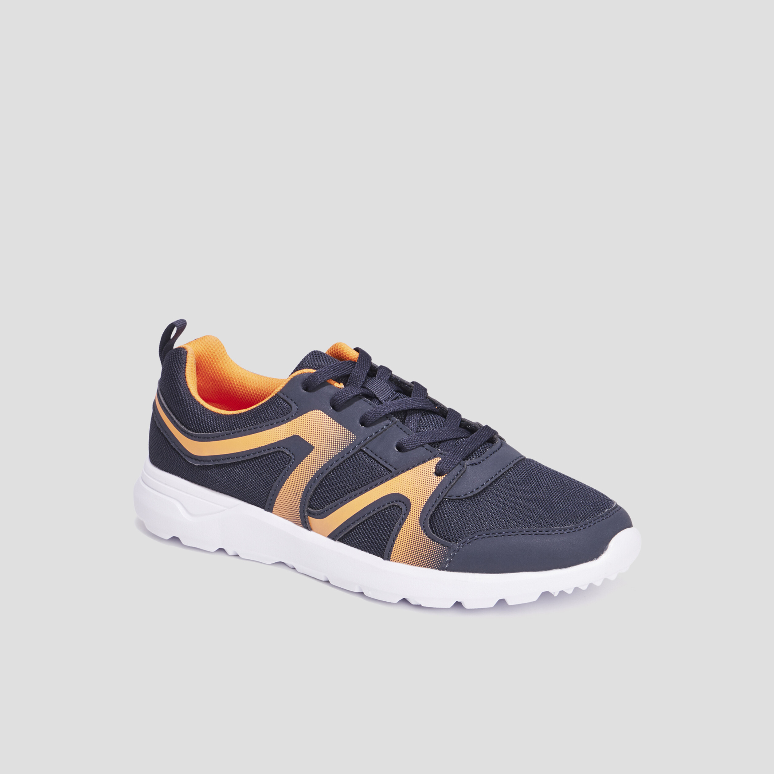 Baskets running à lacets Rexited bleu marine homme | La Halle