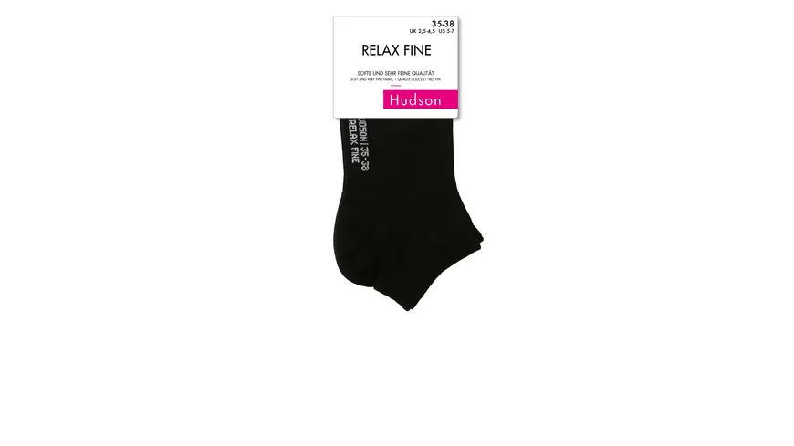 Hudson Damen Sneaker Socken aus Baumwolle black