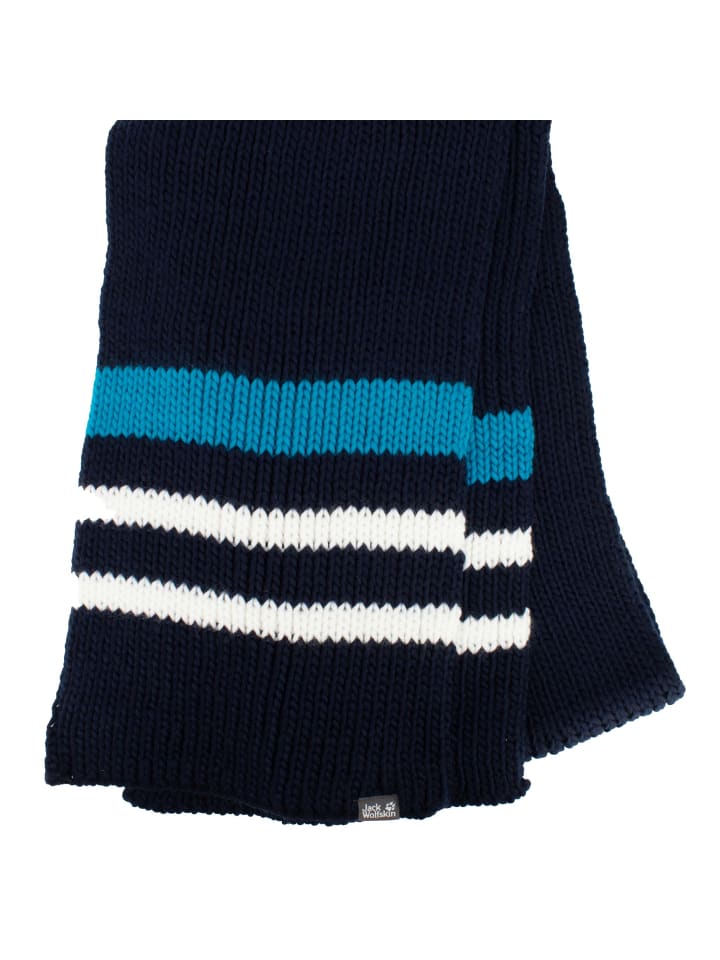 Jack Wolfskin Accessoires Knit Scarf Schal in Blau günstig kaufen onesize