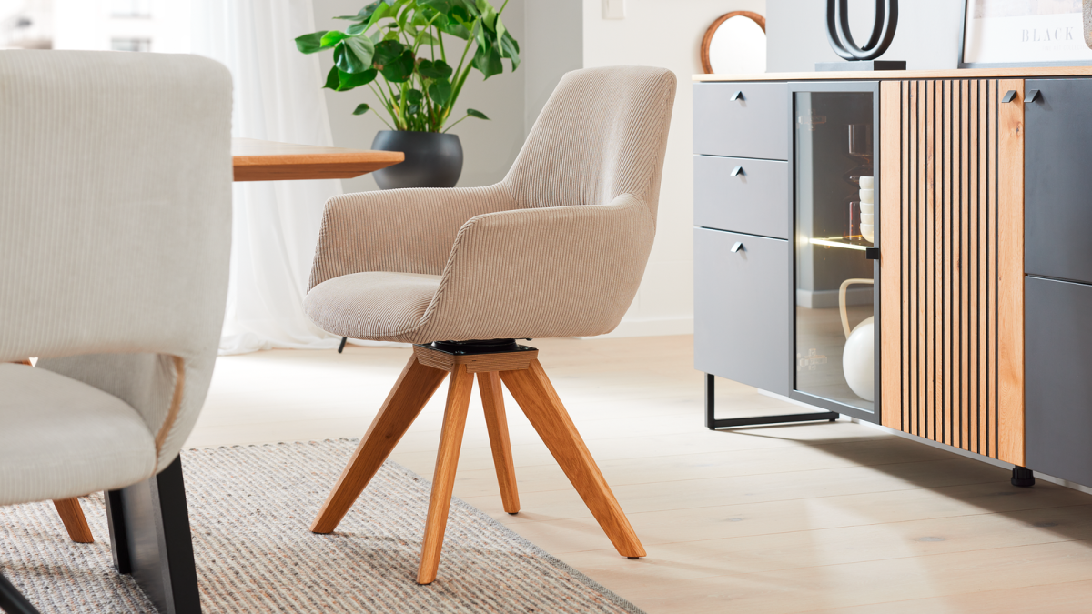 Interliving Schalensessel 5605 Cord Ecru