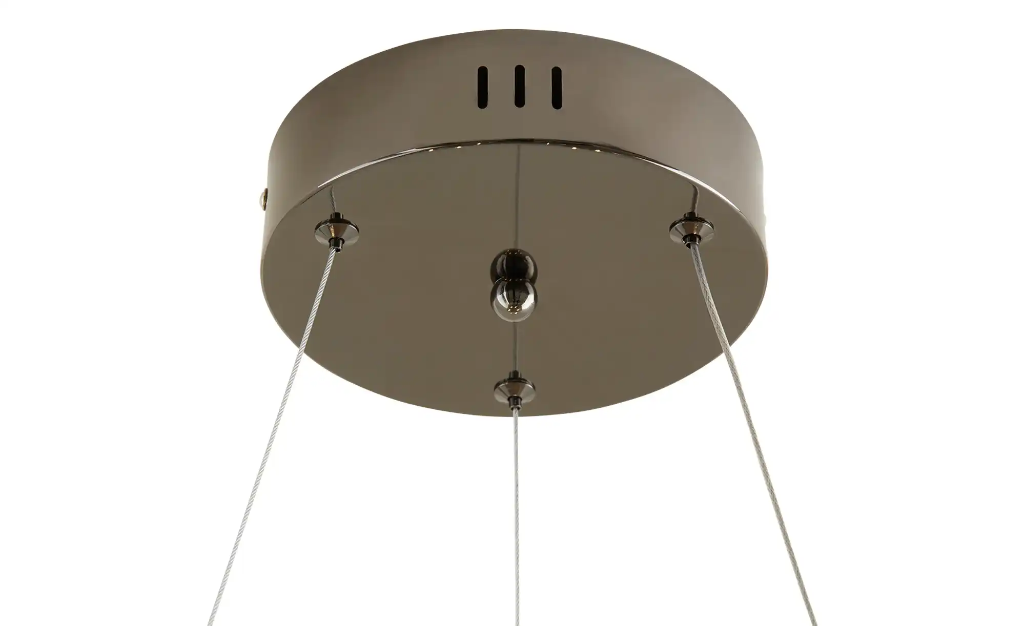 Meisterleuchten LED-Krone 6-flammig, schwarzchrom/Rauchglas