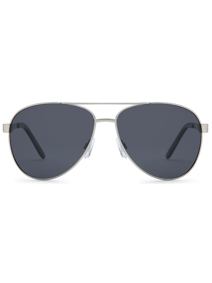 styleBREAKER Piloten Sonnenbrille in Silber / Grau günstig kaufen onesize
