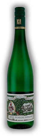 Maximin Grünhaus, Schloss Riesling trocken, VDP.Gutswein, 2022, Mosel  Maximin Grünhaus, Schloss Riesling trocken, VDP.Gutswein, 2022, Mosel  Ein klassischer Vertreter der Ruwer Stilistik mit rassiger Säure, enormer Schiefer Mineralität, herrlicher F