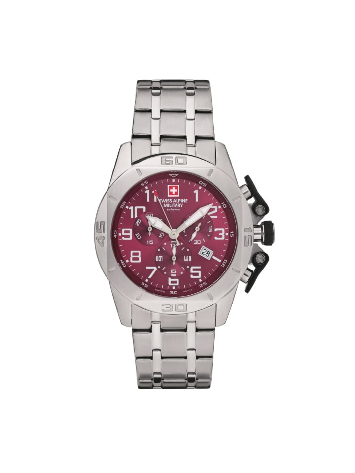 Swiss Military Quarzuhr 7063.9136SAM in Silber günstig kaufen onesize