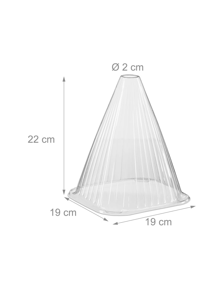 relaxdays 24 x Pflanzenhut - (B)19 x (H)22 x (T)19 cm günstig kaufen onesize