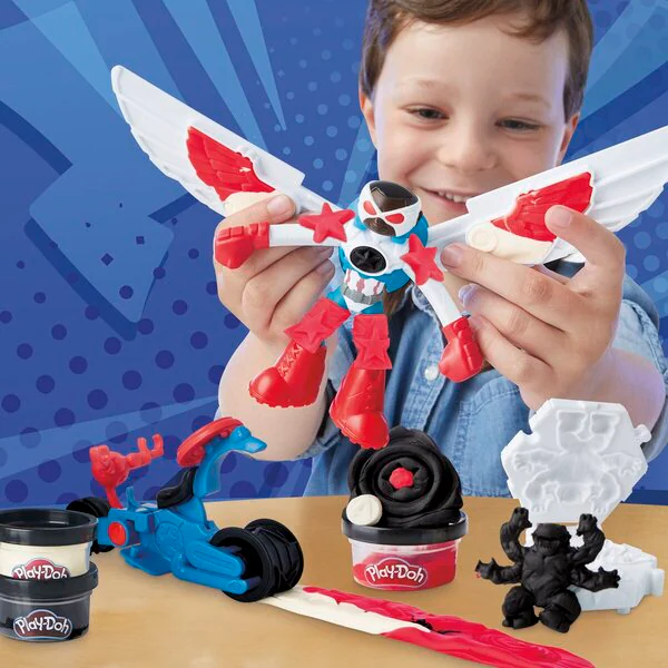 Play-Doh Captain America Moto-Slicer Clay Set