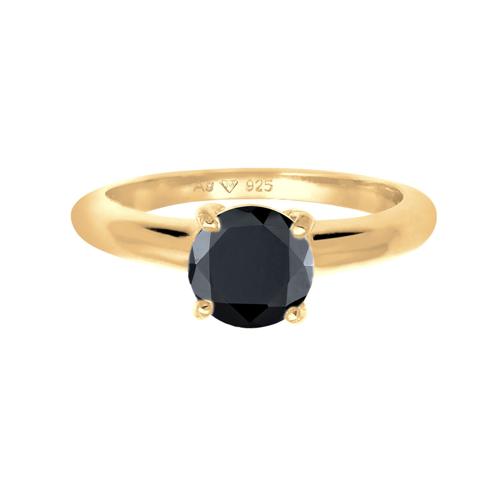 Elli Elli Bague Femmes Solitaire Classique avec cristal de zirconium en argent sterlin Bague