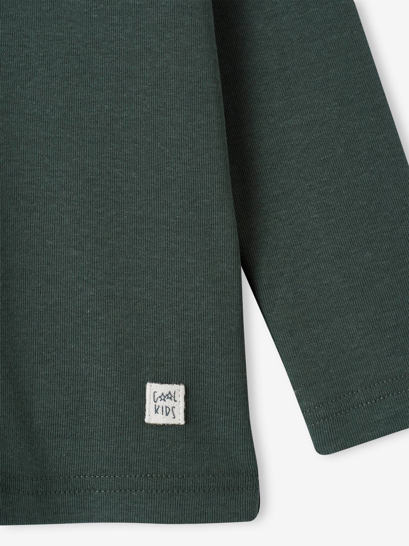 Lot de 3 tee-shirts col roulé garçon vert anglais