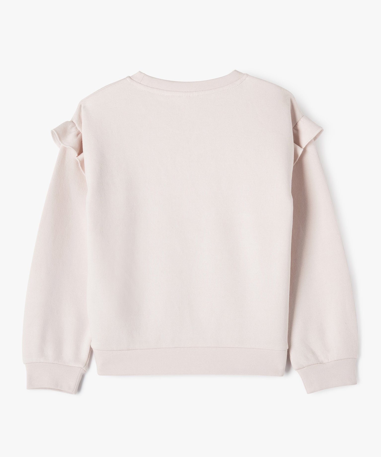 Sweat en molleton imprimé à paillettes fille - La Pat'Patr... rose | GEMO
