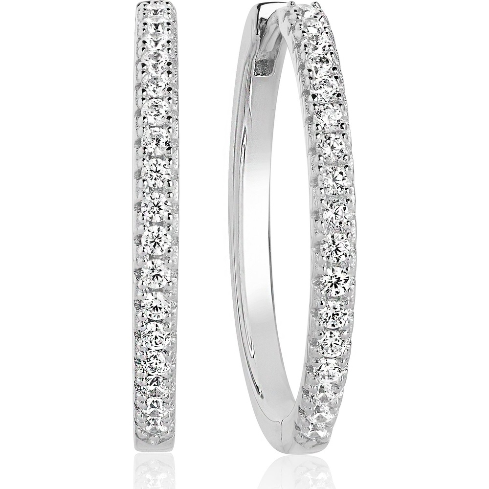 Sif Jakobs Jewellery Créoles 925 Argent Boucles d'oreilles
