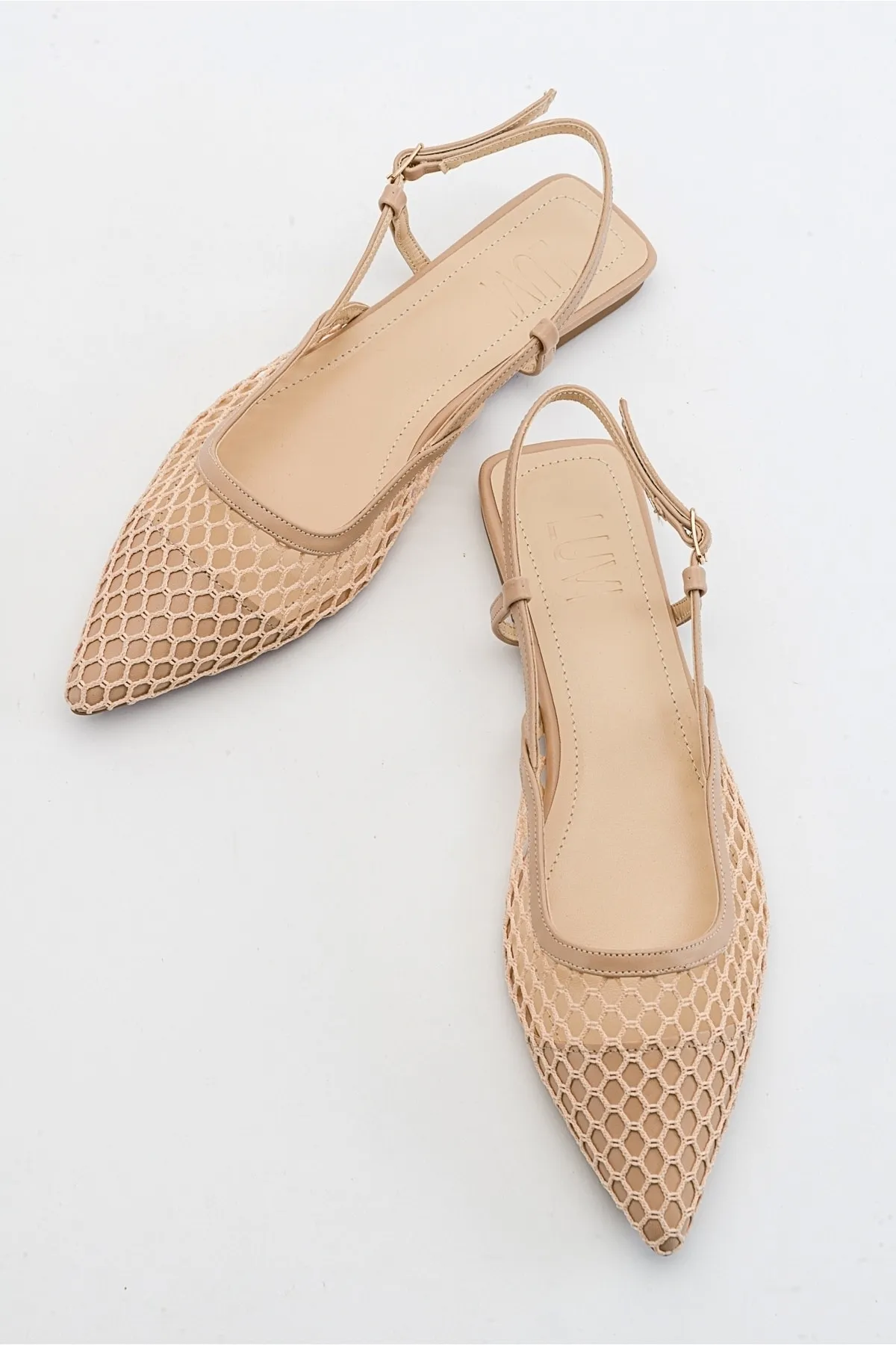 LuviShoes  Brace Beige Skin Damensandalen