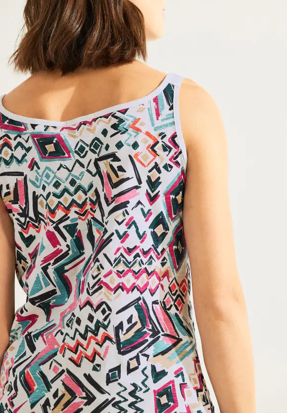 CECIL Printtop in Flammgarn