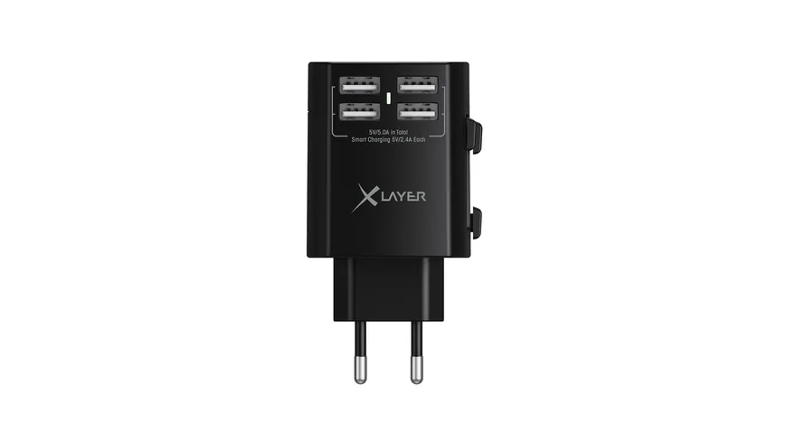 XLayer Internationaler Reisestecker Weltweit Black