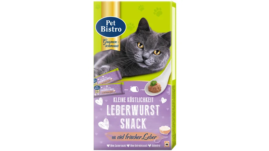 Pet Bistro Katzensnack Leberwurst 80 g