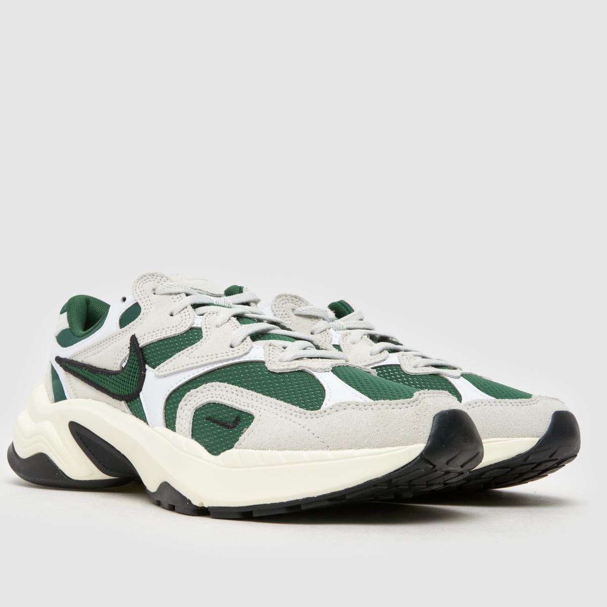 Nike al8 träningsskor i vitt och grönt